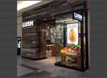 LUSH – Pacific Centre store window / mall windows installation