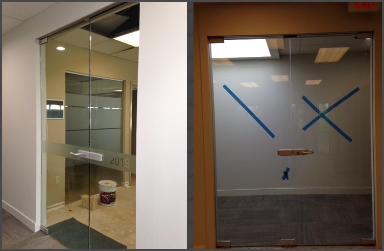 Interior Office Glass window Wall and glass Doors