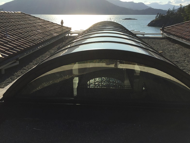 Curved Glass Skylight System - Custom Designed, Built and Installed