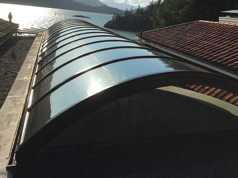 Curved Glass Skylight System – Custom Designed, Built and Installed