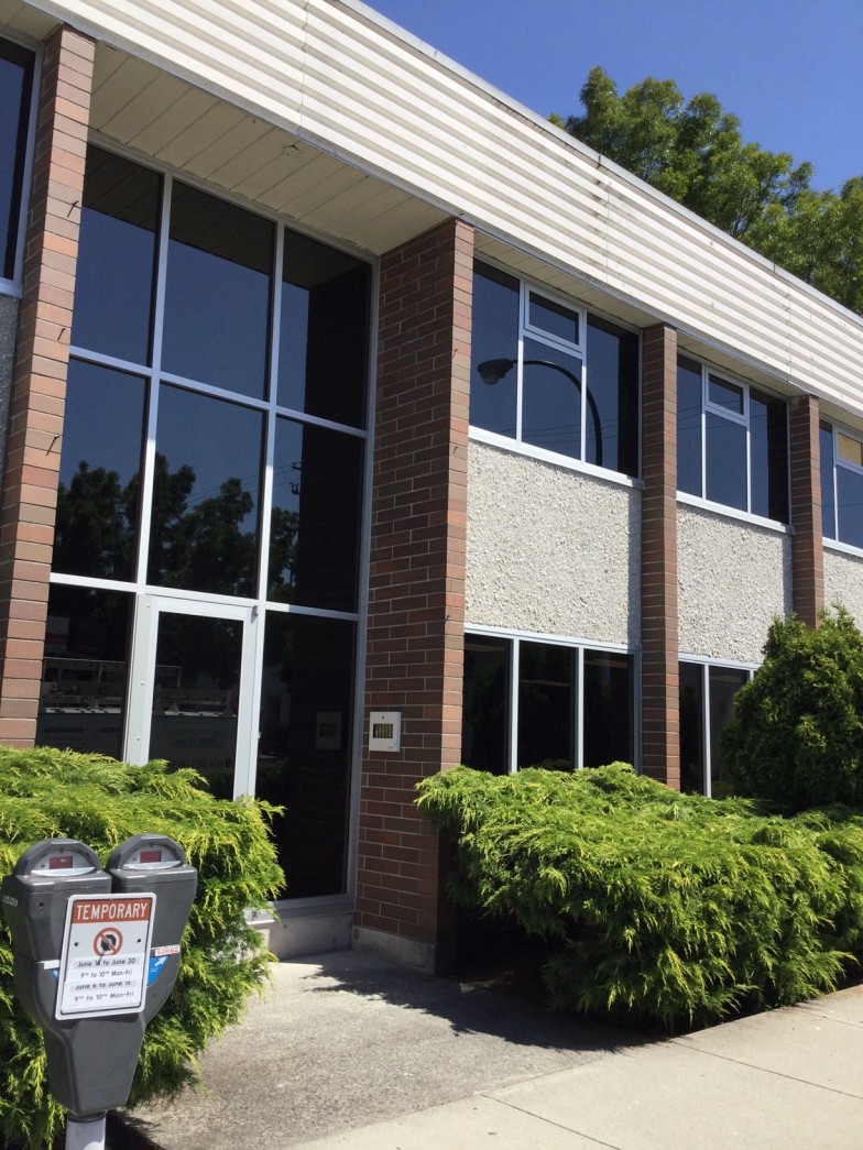 Commercial window replacement by Angel Glass. Entire commercial building design, engineered, cut, build, install of all commercial aluminum glass windows.