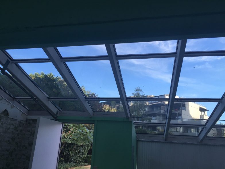 Angel Glass provided shop drawing for this skylight, so we could provide exact skylight designs to ensure glass sit's safely inside frames so we could get the exact fit. Brand new skylight glass gives this entire roof with maximum light during day time while also providing privacy.
