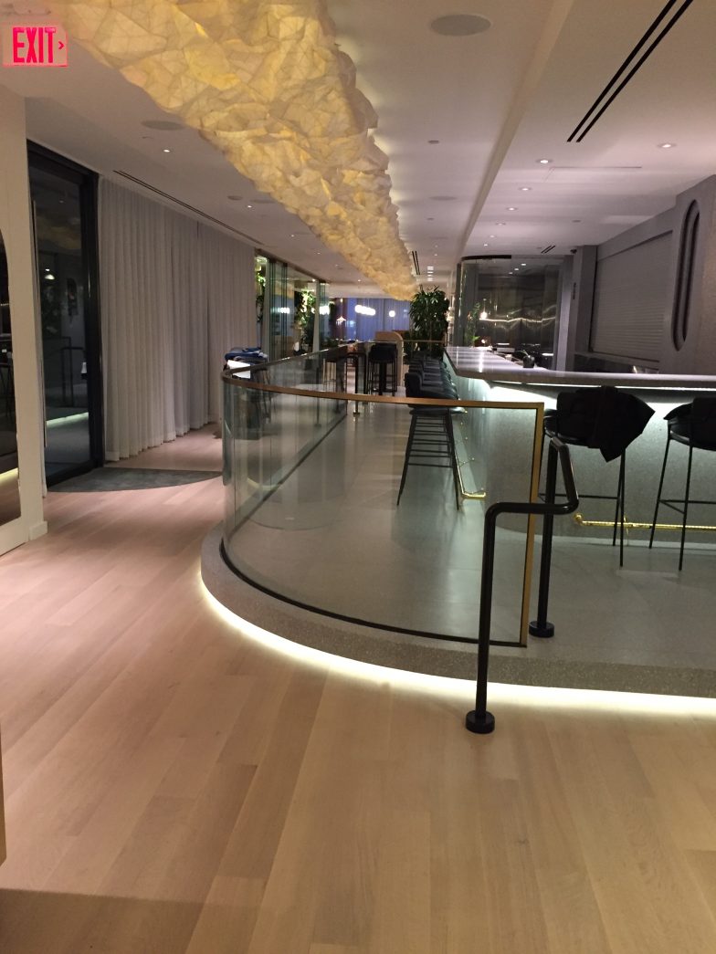 From the owners architects designing dream concepts to our glass designers bringing the concept to actual railing frame types, curved glass types. To curved glass supply and installation to complete this beautiful curved glass railing bar railing.